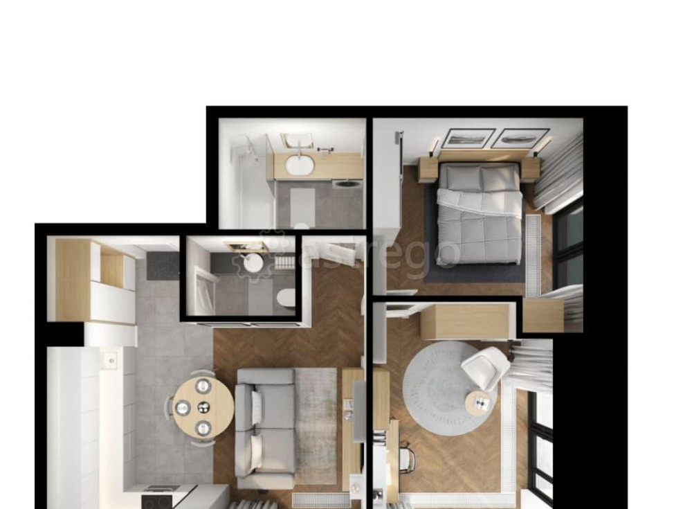 2-комн. квартира, 54.5 м2, 2/7 эт. Санкт-Петербург - изображение 4
