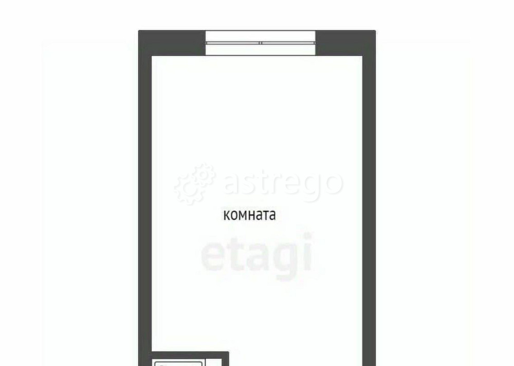 Студия, 16.9 м2, 1/5 эт. Красноярск - изображение 1