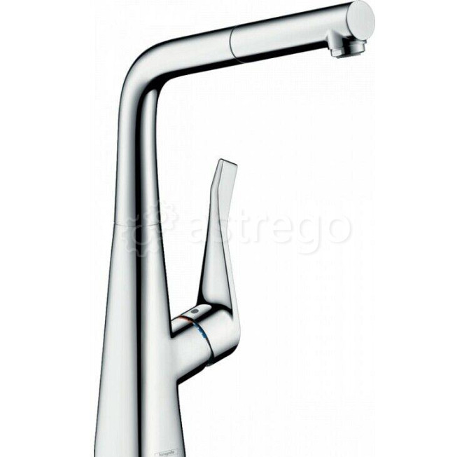 Смеситель для кухни Hansgrohe, Metris M71, Eco, тип открывания воды - однорычажный 14781000 Москва - изображение 1