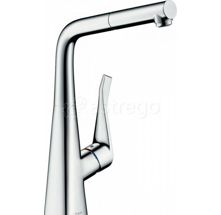 Смеситель для кухни Hansgrohe, Metris M71, Eco, тип открывания воды - однорычажный 14781000 Москва - изображение 1