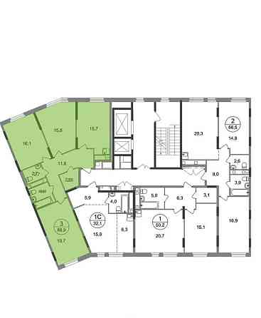 3-комн. квартира, 88 м2, 8/17 эт. Москва