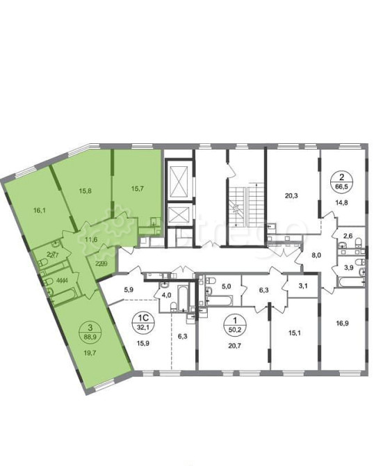 3-комн. квартира, 88 м2, 8/17 эт. Москва - изображение 4