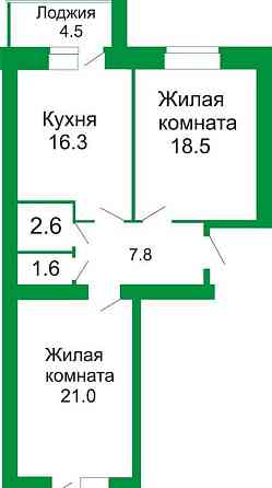 2-комн. квартира, 71.8 м2, 7/10 эт. Благовещенск