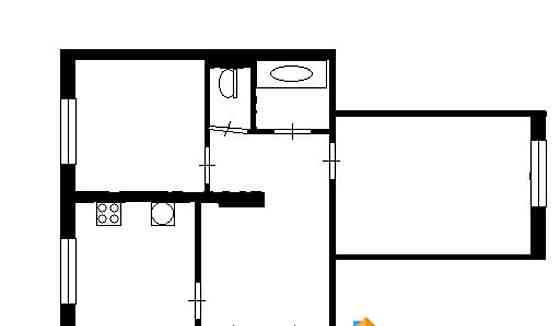 3-комн. квартира, 62.2 м2, 2/10 эт. Домодедово