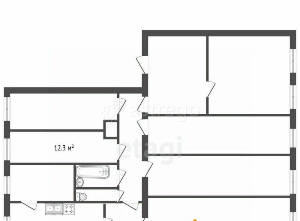 Комната, 12.9 м2, 4/5 эт. Санкт-Петербург - изображение 3