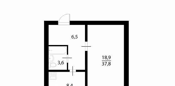 1-комн. квартира, 40 м2, 7/14 эт. Москва
