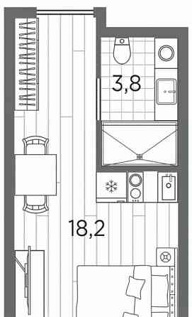 1-комн. апарт-ы, 22 м2, 4/13 эт. Санкт-Петербург