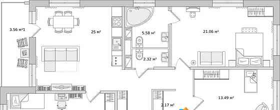 4-комн. квартира, 128.11 м2, 5/17 эт. Санкт-Петербург