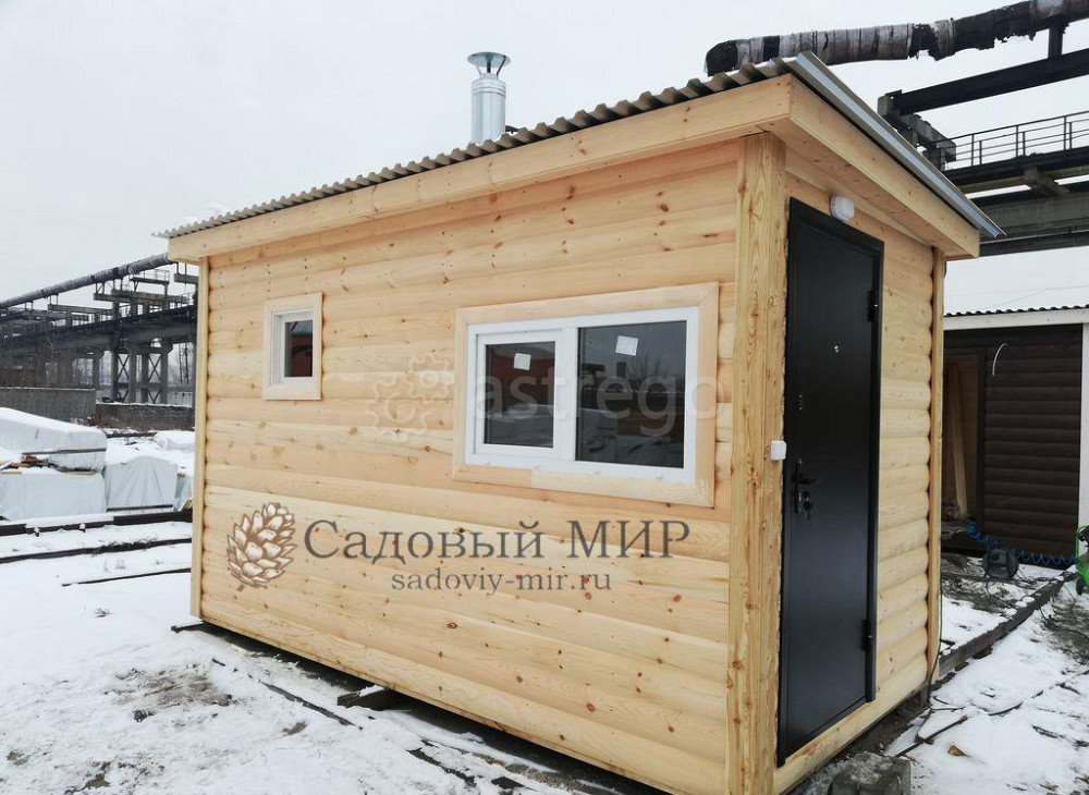 Баня мобильная из кедра 2,4х4 м под ключ Ангарск - изображение 1