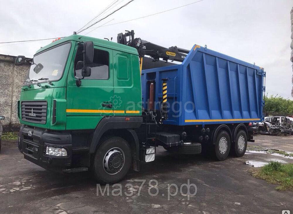 Ломовоз МАЗ 6312C5-8525-012 c гидроманипулятором VM10L74M (Металловоз) Скат Санкт-Петербург - изображение 1