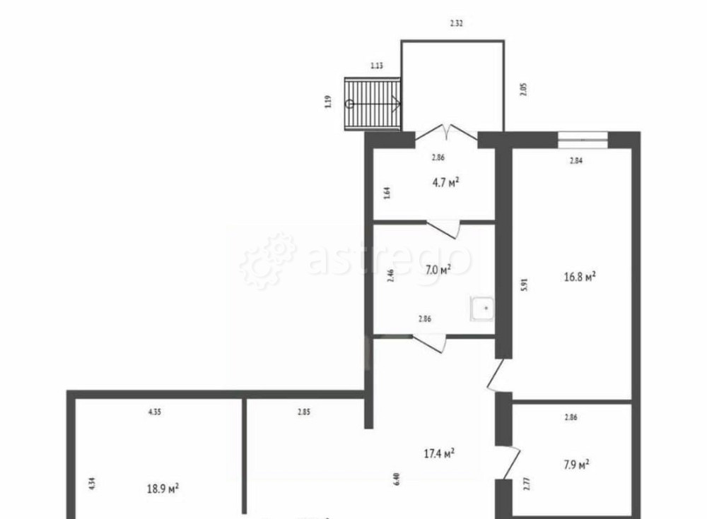 Торговое помещение, 18.9 м2 Красноярск - изображение 1