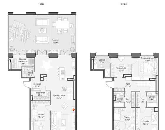 4-комн. квартира, 221.6 м2, 10/10 эт. Москва
