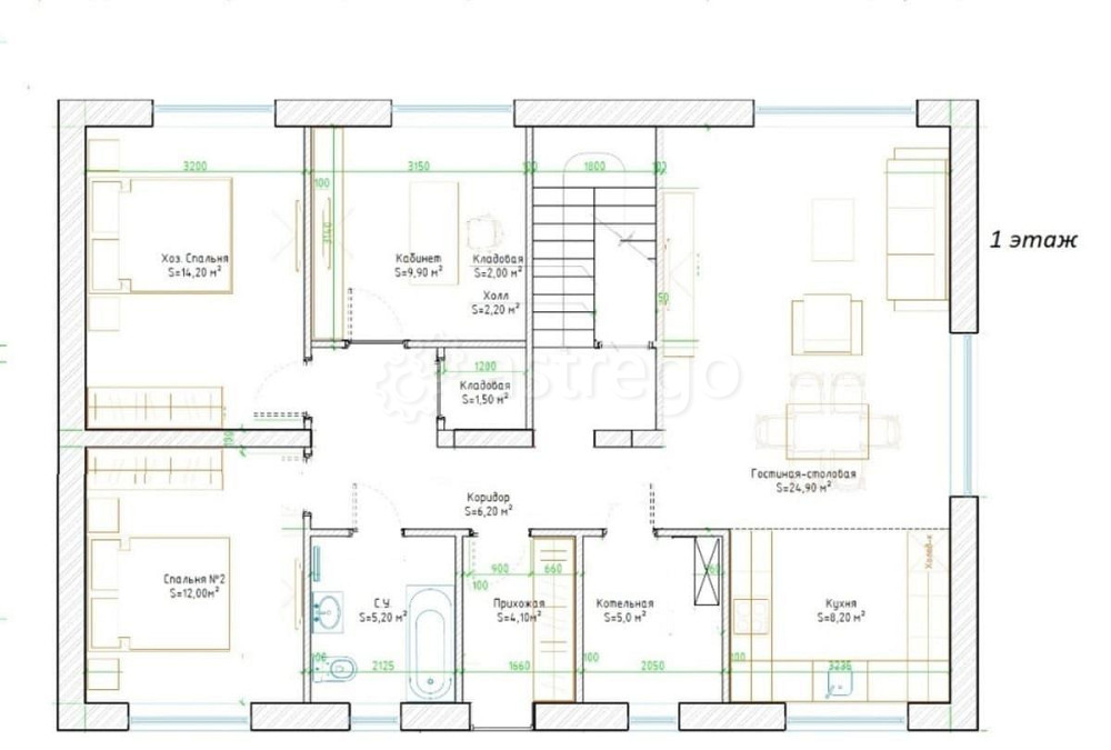 Коттедж, 194.6 м2, 6 соток, 2 эт. Балашиха - изображение 3