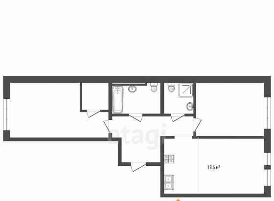2-комн. квартира, 65.4 м2, 4/15 эт. Одинцово