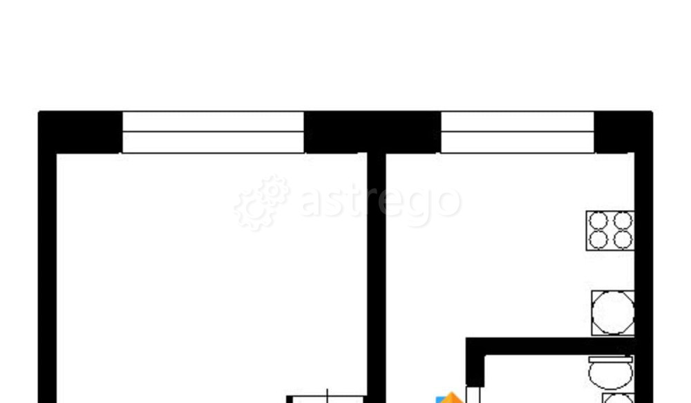 1-комн. квартира, 35 м2, 4/4 эт. Орехово-Зуево - изображение 5