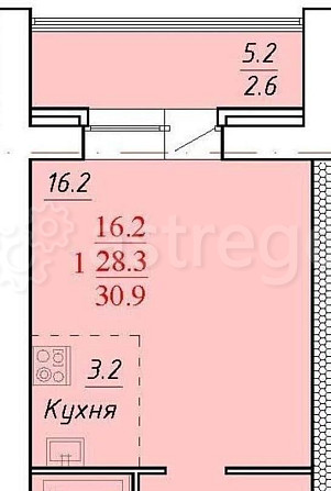 1-комн. квартира, 31.7 м2, 1/5 эт. Новоалтайск - изображение 1