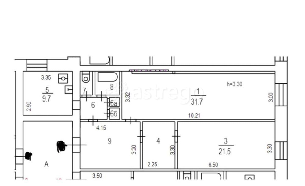 Комната, 21.5 м2, 3/4 эт. Москва - изображение 4