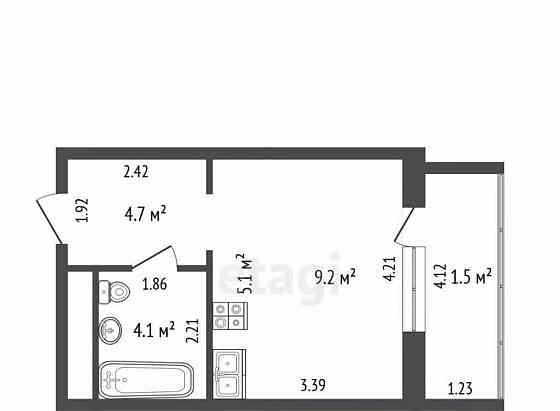 Студия, 23.1 м2, 14/25 эт. Одинцово
