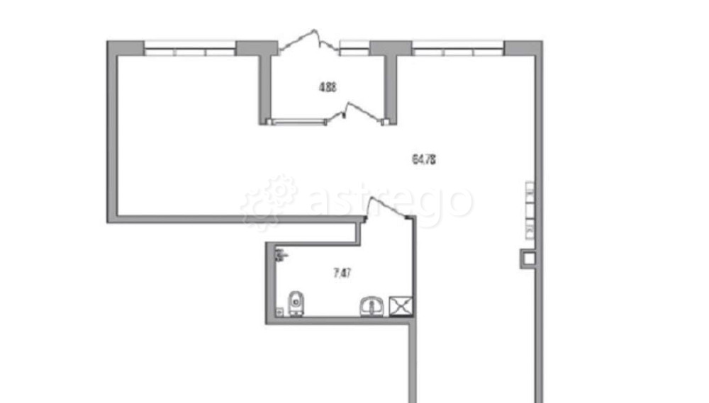 Торговое помещение, 77.1 м2 Санкт-Петербург - изображение 7