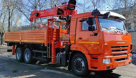 Бортовой автомобиль КАМАЗ с КМУ 6590-120023-48(50) категория A - класс Набережные Челны