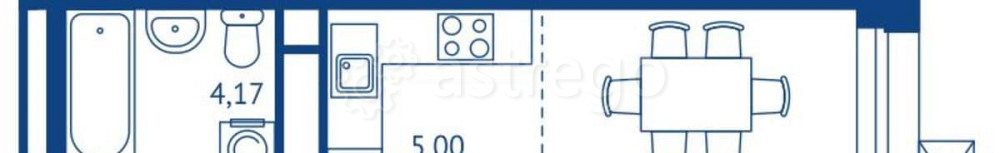 Студия, 37.45 м2, 15/22 эт. Королев - изображение 1
