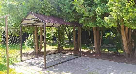 Беседка двухскатная с металлочерепицей Беседки Амарант Раменское