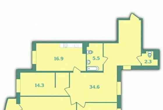 4-комн. квартира, 112 м2, 4/25 эт. Санкт-Петербург