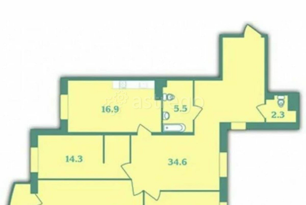 4-комн. квартира, 112 м2, 4/25 эт. Санкт-Петербург - изображение 3