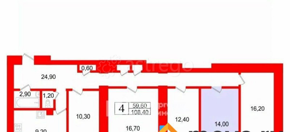 Комната, 14 м2, 1/6 эт. Санкт-Петербург - изображение 5