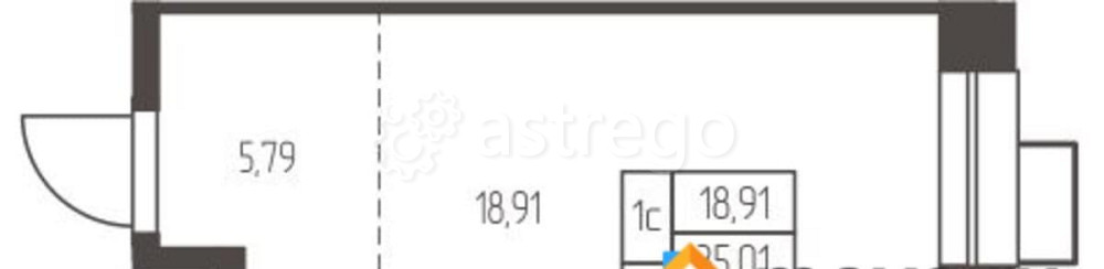 Студия, 35.01 м2, 8/20 эт. Ивантеевка - изображение 7