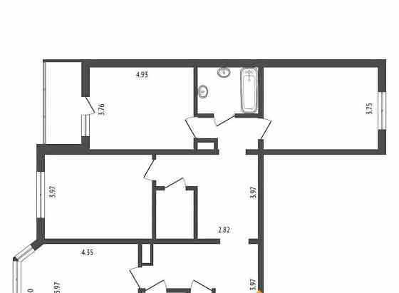 3-комн. квартира, 78 м2, 16/17 эт. Балашиха