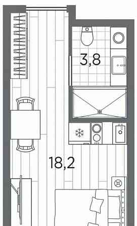1-комн. апарт-ы, 22 м2, 2/13 эт. Санкт-Петербург