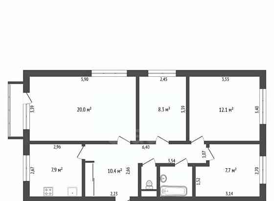 4-комн. квартира, 71 м2, 5/5 эт. Благовещенск