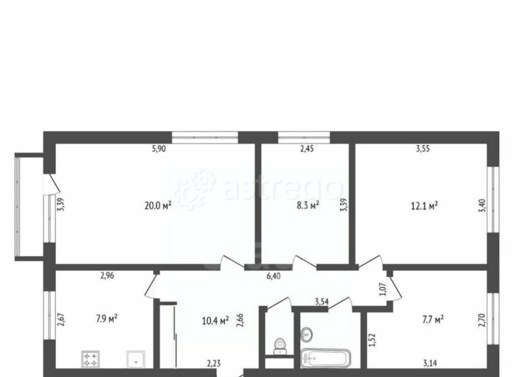 4-комн. квартира, 71 м2, 5/5 эт. Благовещенск - изображение 5