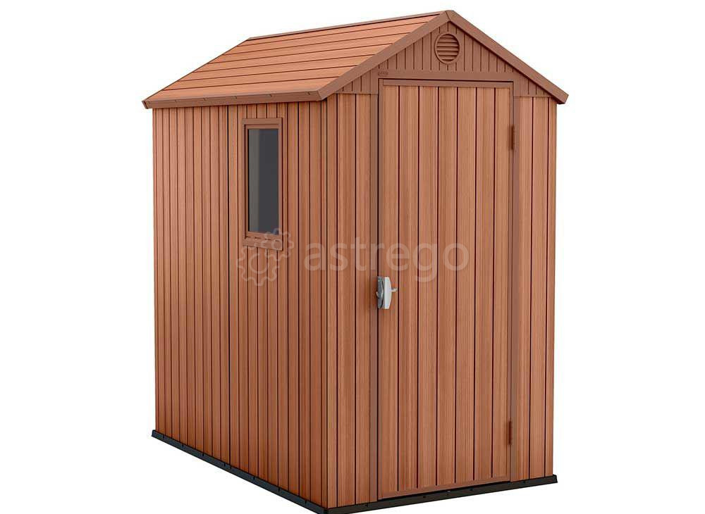 Сарай дачный KETER DARWIN 4х6 пластиковый 125,8х184,5х205 см Симферополь - изображение 1