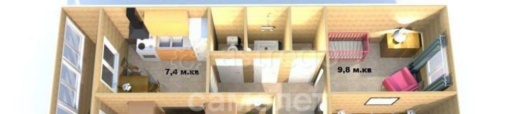 3-комн. квартира, 63.4 м2, 5/5 эт. Кумертау - изображение 7