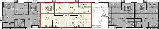 4-комн. квартира, 88.1 м, 2/5 эт. Майкоп