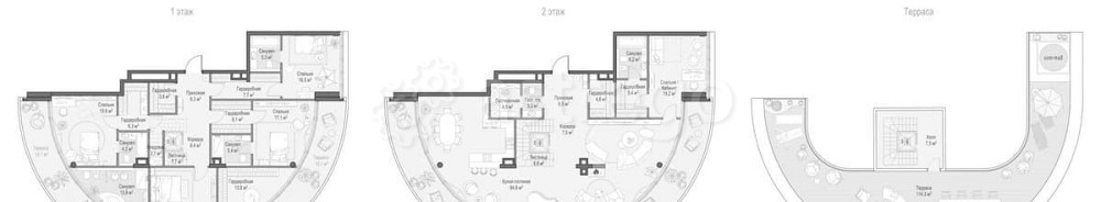 5-комн. квартира, 572.4 м2, 9/9 эт. Москва - изображение 1