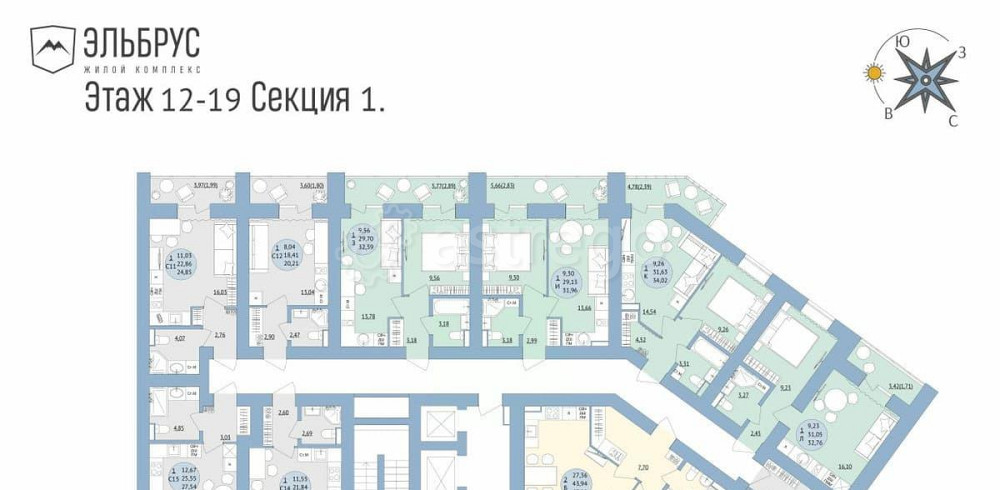 Студия, 27.54 м2, 18/20 эт. Уфа - изображение 2