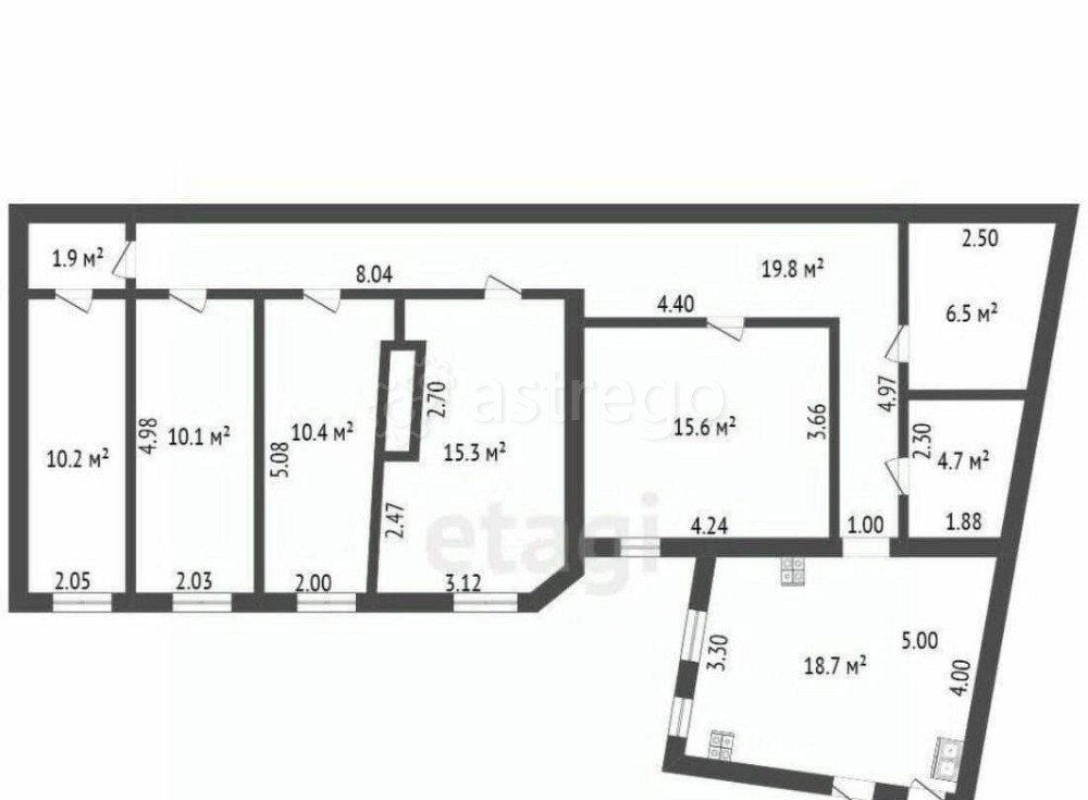 5-комн. квартира, 114 м2, 5/5 эт. Санкт-Петербург - изображение 7
