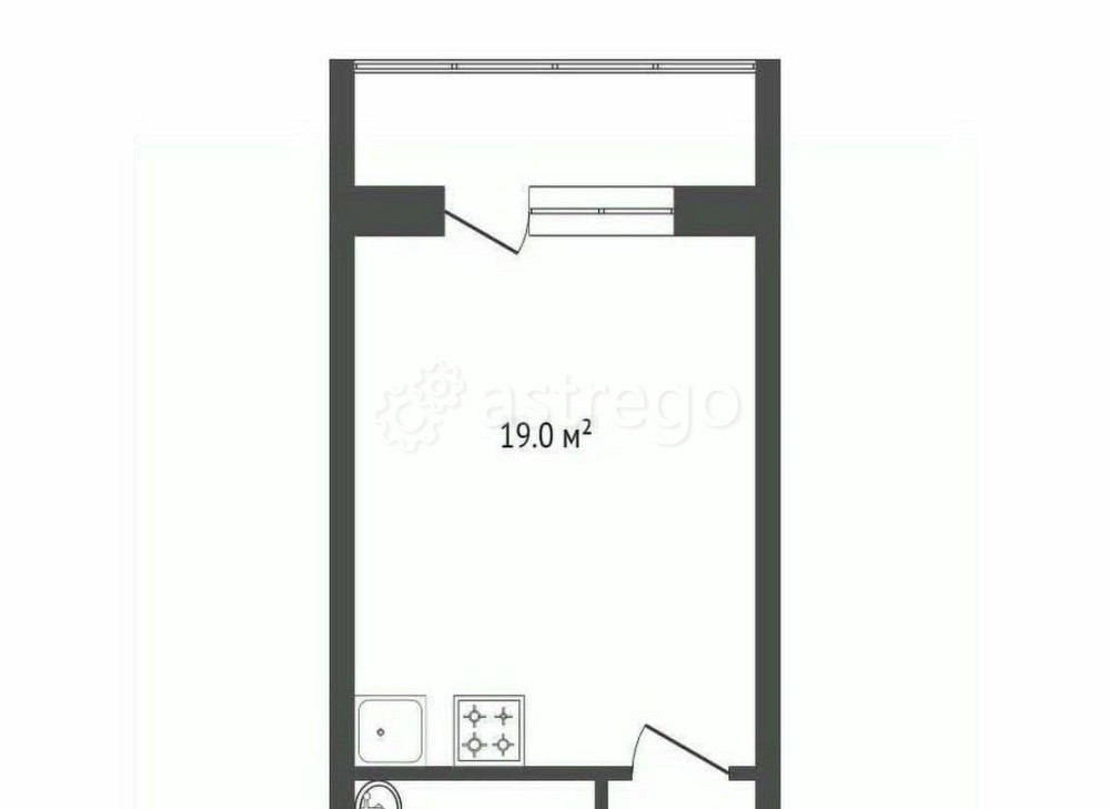 Студия, 25.8 м2, 8/16 эт. Красноярск - изображение 2