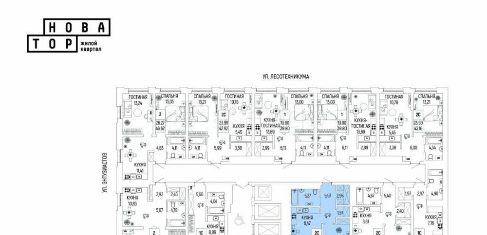 2-комн. квартира, 48.42 м2, 4/22 эт. Уфа - изображение 4