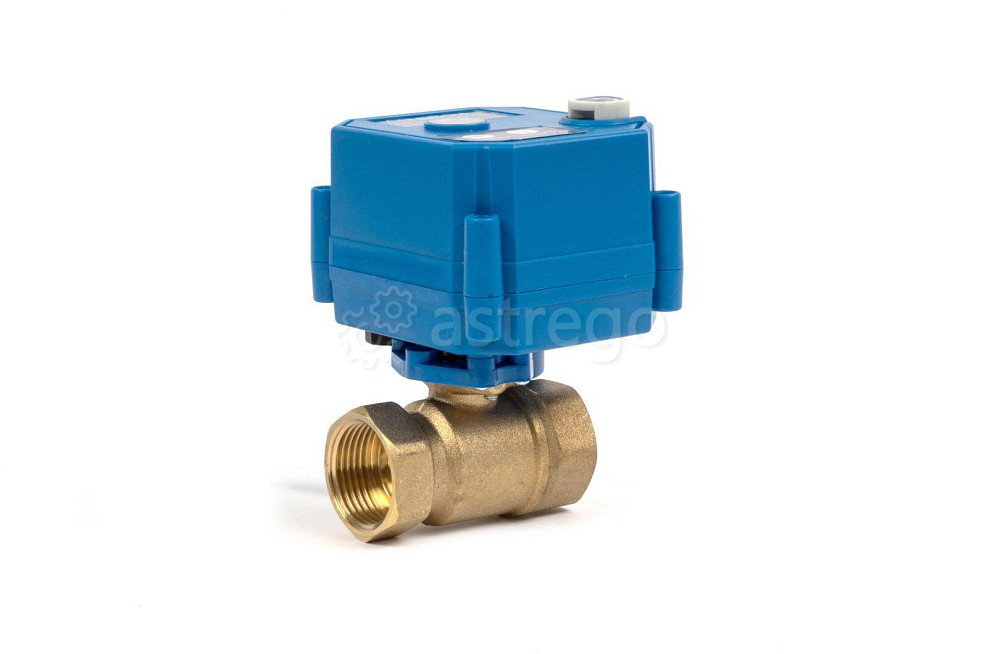 Шаровый кран 3/4" с электроприводом, 12V 3/4 дюйма, ручное открытие /закрытие Ростов-на-Дону - изображение 1