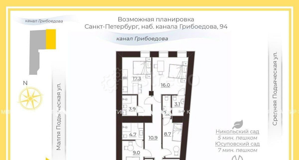 Свободного назначения, 85.6 м2 Санкт-Петербург - изображение 3
