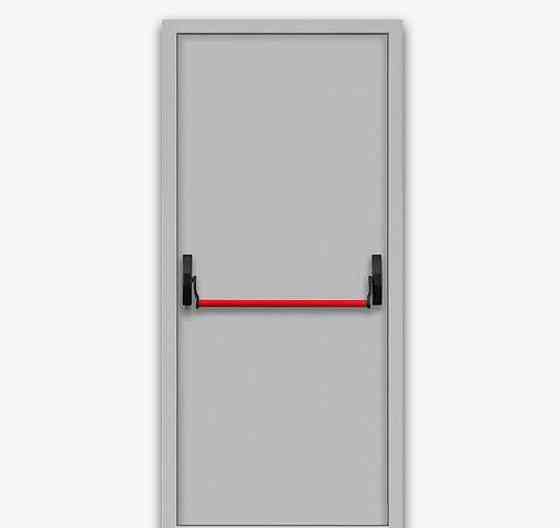 Дверь противопожарная металлическая однопольная с антипаникой EI60 Уфа