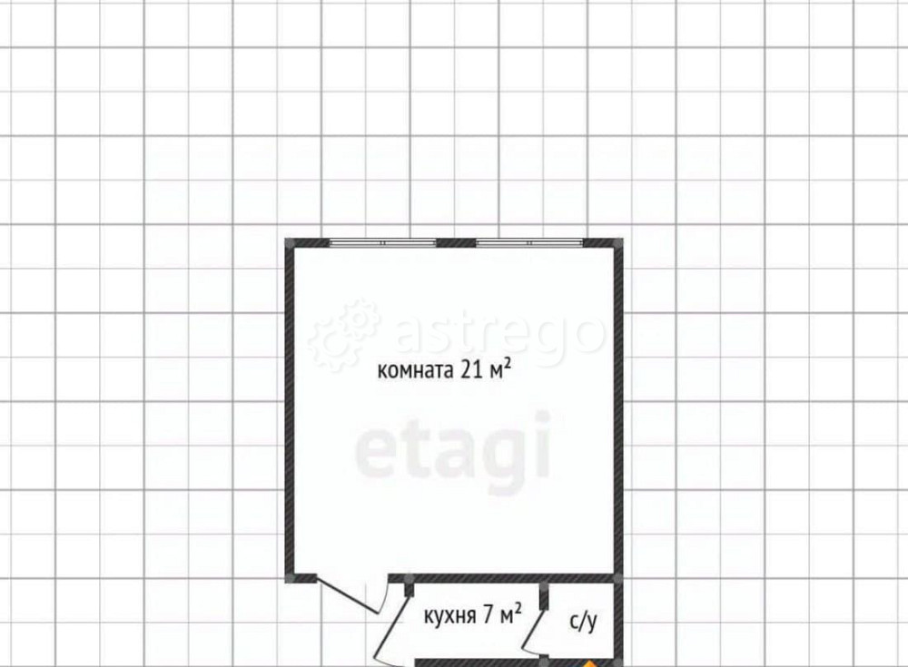 Комната, 21 м, 4/5 эт. Майкоп - изображение 2