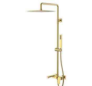 Душевая стойка BOHEME Qubic 478-MG Gold Matt Новосибирск