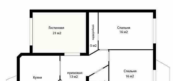 3-комн. квартира, 100 м2, 4/8 эт. Архангельск