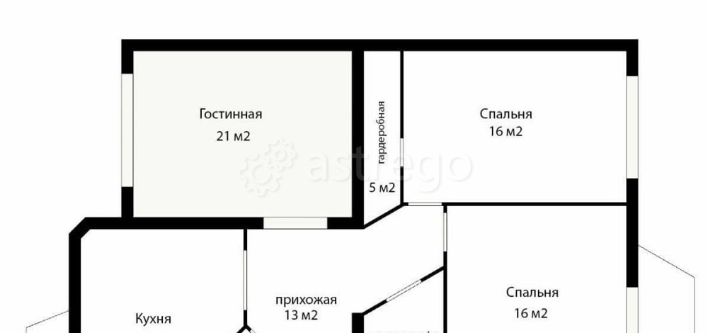 3-комн. квартира, 100 м2, 4/8 эт. Архангельск - изображение 1