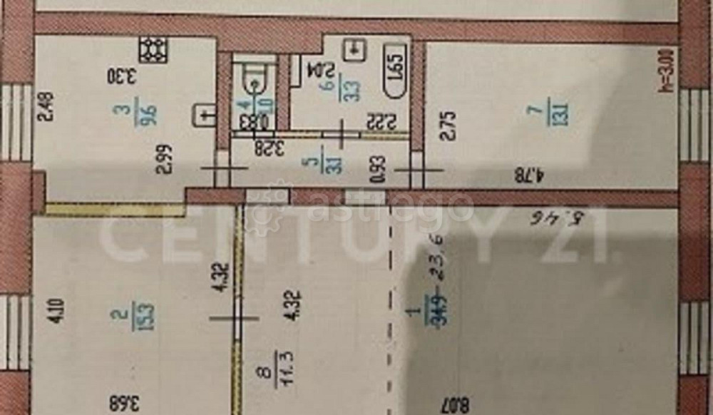 3-комн. квартира, 82.2 м2, 2/5 эт. Барнаул - изображение 10